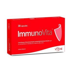 ImmunoVita – Vitae en cápsulas, 30 unidades. Suplemento formulado con beta-glucanos para fortalecer el sistema inmunológico y mejorar las defensas naturales del cuerpo. Ideal para mantener la salud inmunológica