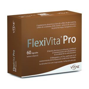 FlexiVita PRO Articulaciones y Cartílagos Vitae en cápsulas, 60 unidades. Suplemento formulado para apoyar la salud de las articulaciones y el mantenimiento del cartílago, ideal para mejorar la movilidad y reducir la incomodidad articular