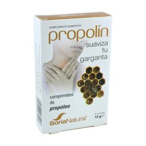 Propolin Soria Natural en envase de 48 comprimidos. Suplemento de propóleo formulado para fortalecer el sistema inmunológico y apoyar la salud general. Ideal para ayudar en la prevención de infecciones y mejorar la resistencia natural del organismo