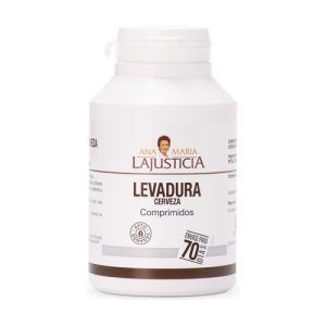 Levadura de Cerveza Ana María Lajusticia en envase de 280 comprimidos. Suplemento nutricional rico en vitaminas del complejo B, proteínas y minerales, diseñado para apoyar la energía, la salud digestiva y el bienestar general. Ideal para mejorar la vitalidad y la función digestiva