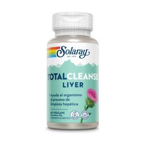 Total Cleanse Liver de Solaray, un suplemento diseñado para apoyar la desintoxicación y la salud del hígado