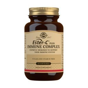 Ester-C Plus Immune Complex Solgar 60 cápsulas es un suplemento diseñado para apoyar el sistema inmunológico. Contiene Ester-C, una forma de vitamina C altamente absorbible