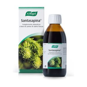 Santasapina A.Vogel, 200 ml, es un extracto natural de pino utilizado para aliviar las molestias respiratorias. Este producto ayuda a mantener la salud respiratoria y a calmar la irritación de las vías respiratorias