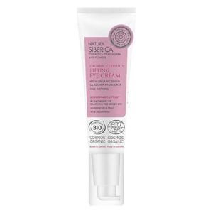 Crema Lifting para el Contorno de los Ojos Natura Siberica 30 ml. Fórmula anti-edad que rejuvenece y revitaliza la delicada piel alrededor de los ojos, proporcionando efecto lifting y mejorando la apariencia de arrugas y líneas finas.