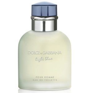 Light Blue Pour Homme de Dolce & Gabbana en envase de 125 ml, una fragancia masculina fresca y dinámica con notas cítricas y amaderadas, presentada en un frasco elegante y moderno que refleja su carácter refrescante y sofisticado.