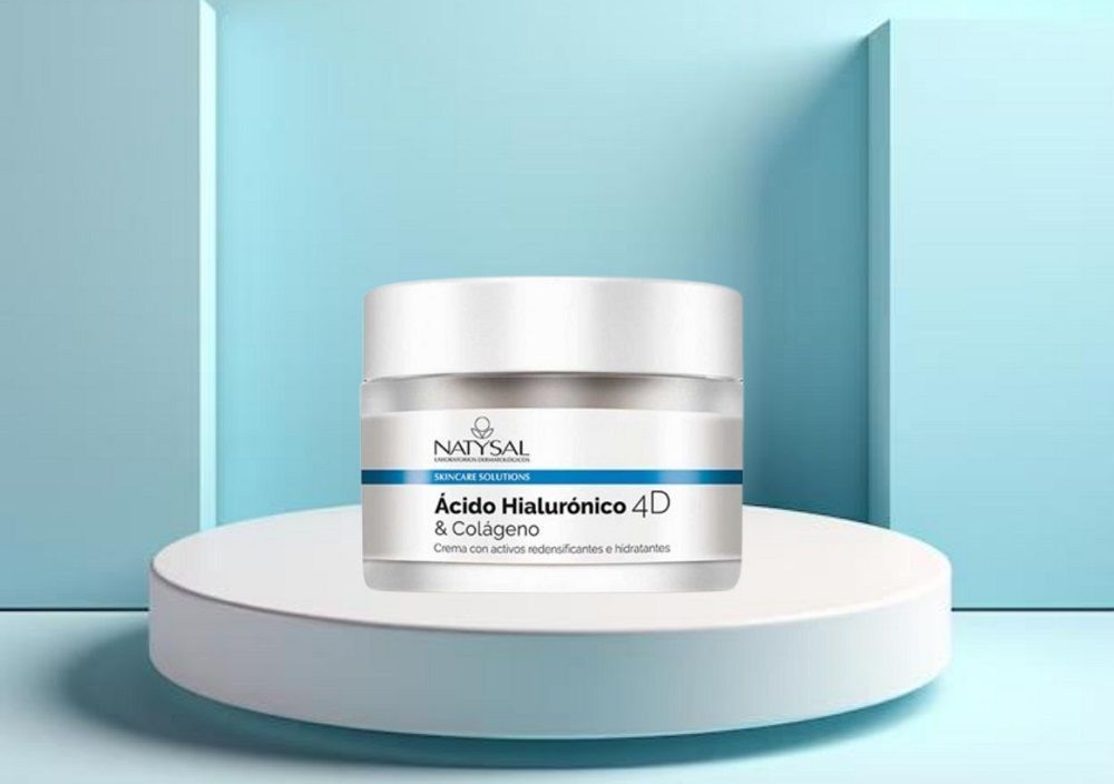 Imagen del producto Natysal Crema Hidratante con Ácido Hialurónico 4D y Colágeno, un tratamiento facial hidratante y reafirmante para pieles maduras
