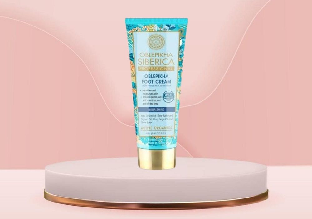 Crema para pies Oblepikha Natura Siberica - Hidratación y nutrición profunda con espino amarillo y manteca de karité